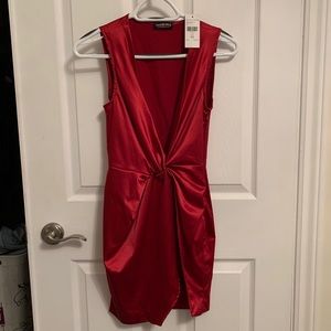 Fashion Nova Sugar Free Satin Dress
